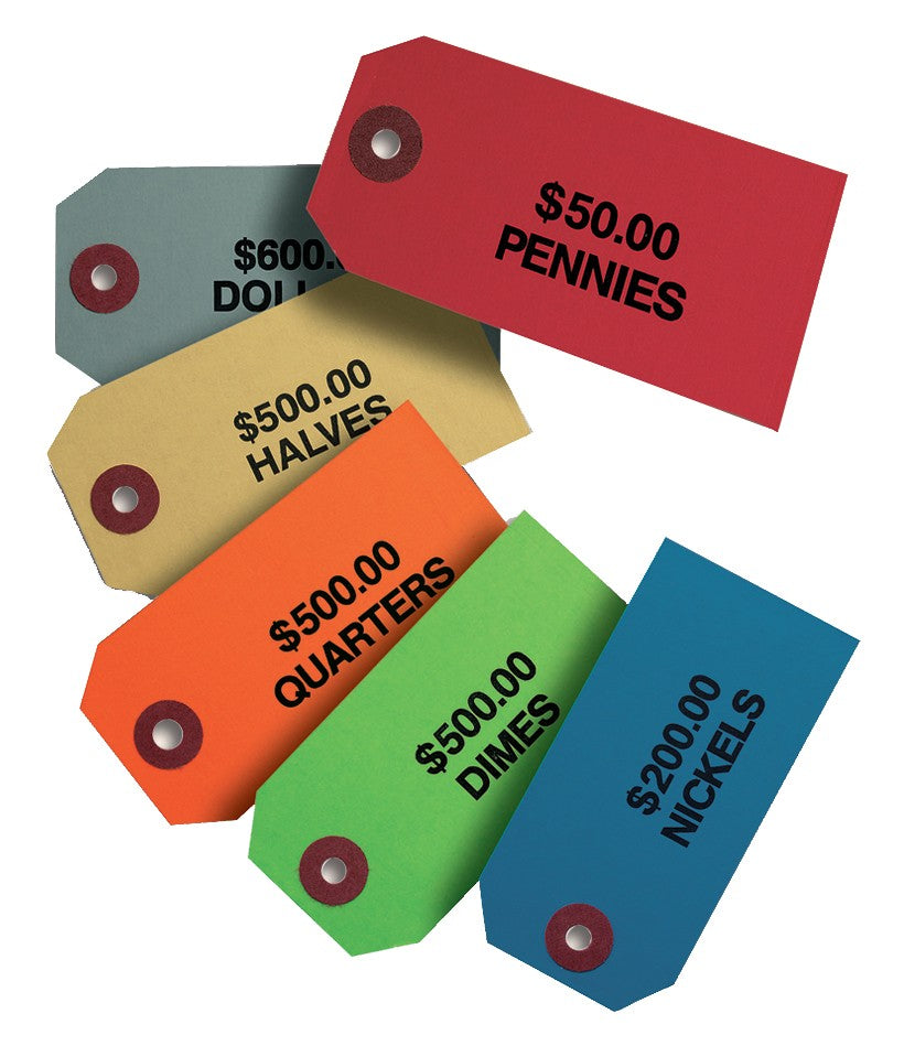 3 small ID Coin Tags