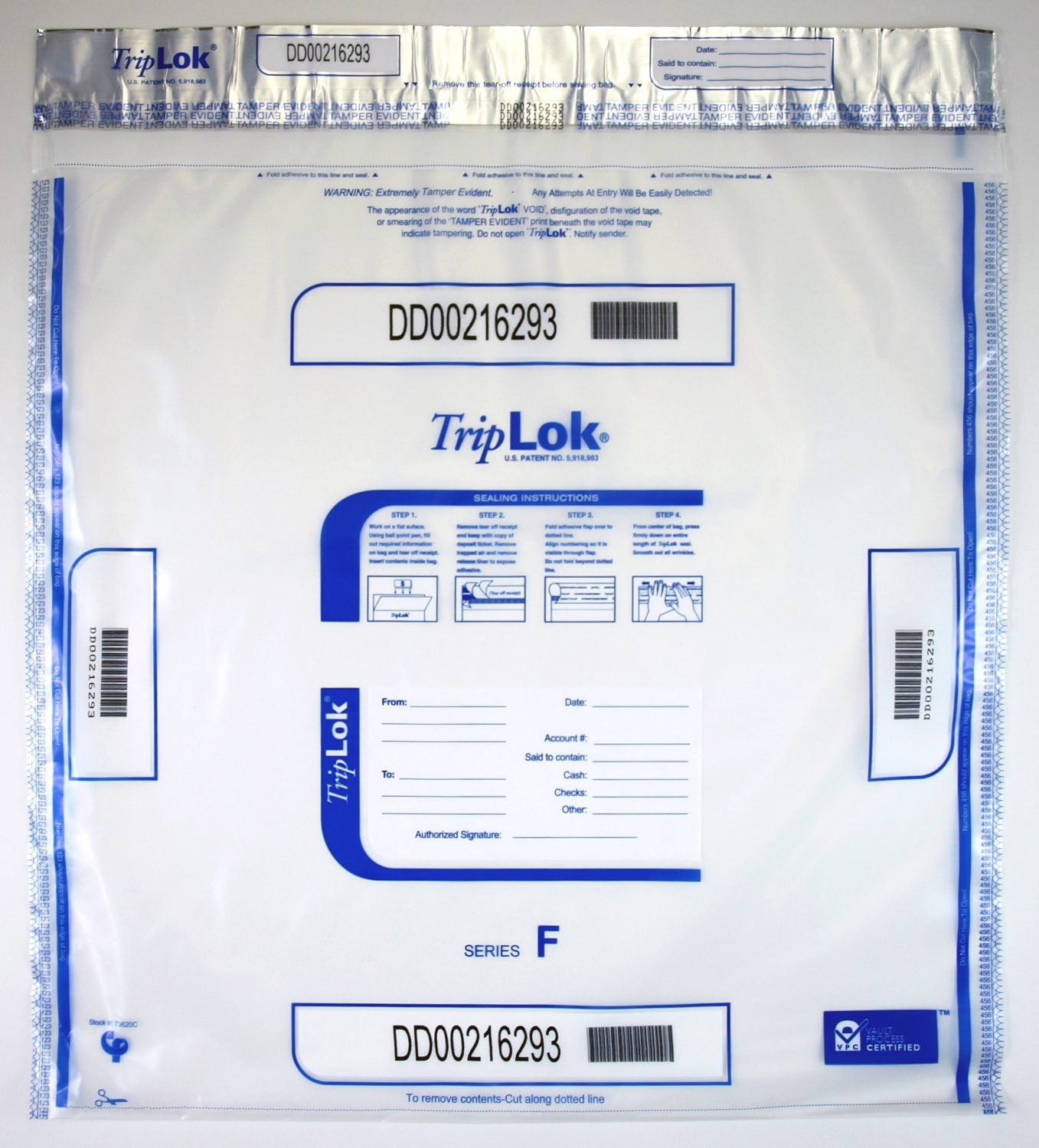 TripLok® Tamper Evident Bags