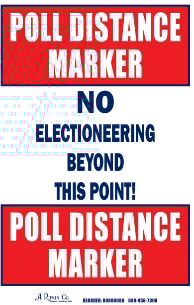sign poll marker