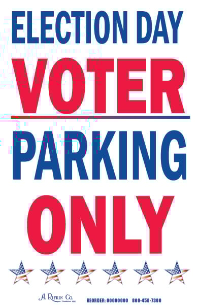 sign voter parking