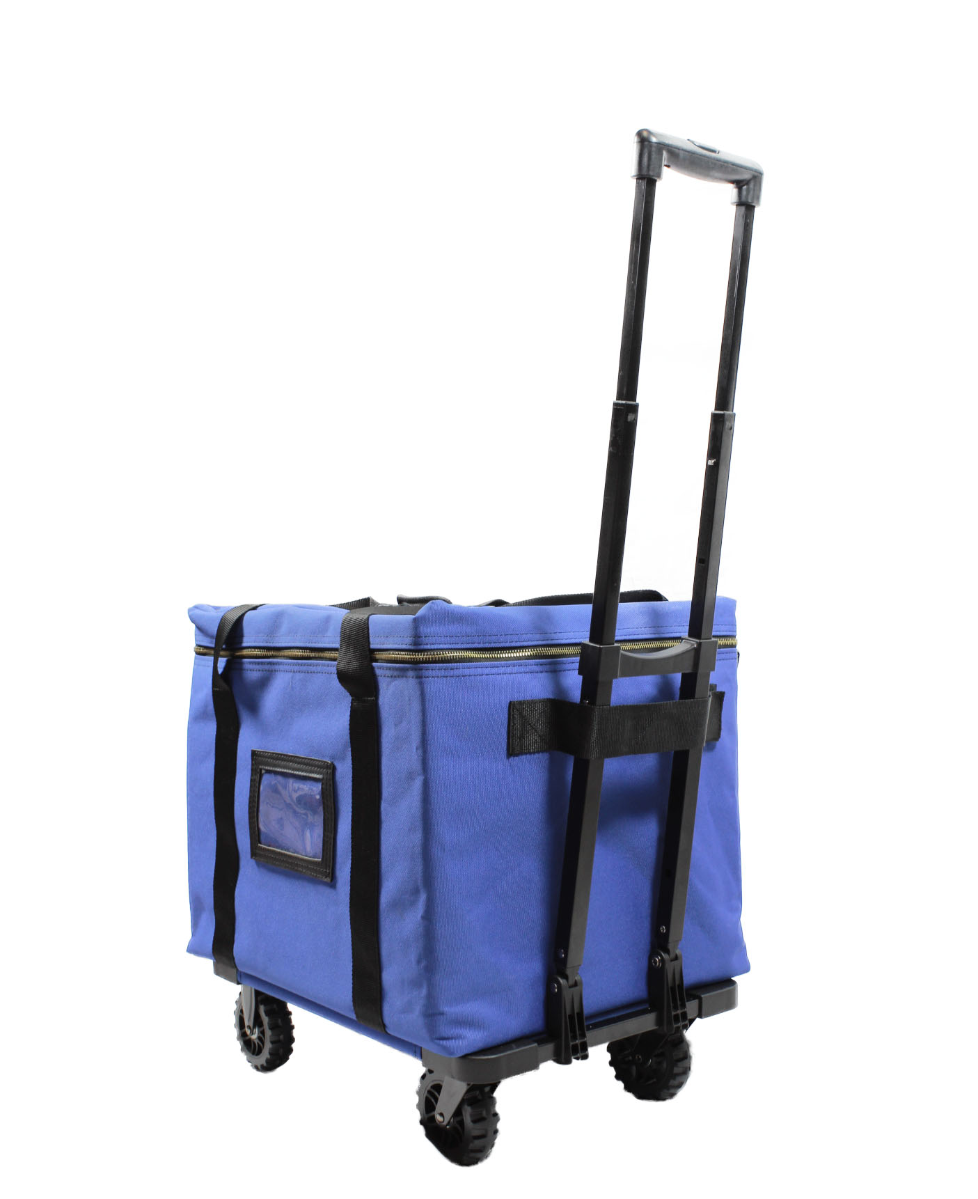 4-Wheel Rolling Supply Bag with Heavy Duty Wheels and Keyless